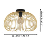 Losmora Ceiling Light - Black & Gold
