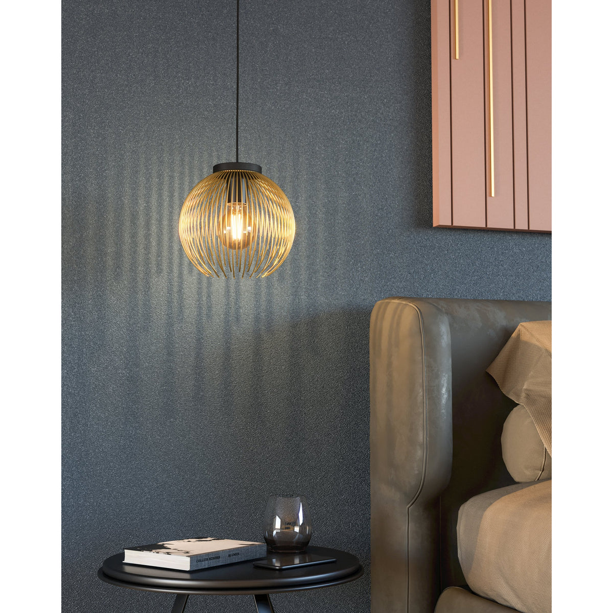 Losmora Pendant Light 23.5cm - Black & Gold