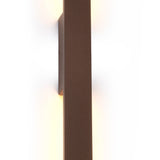 Lotus 1.2m Outdoor LED Wall Light 18W 3000K - Rust Brown