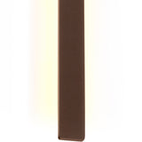 Lotus 1.4m Outdoor LED Wall Light 24W 3000K - Rust Brown