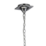 Louise 2 Arm 4 Light Crystal Chandelier - Chrome With White Shades