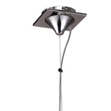 Louise 61cm 3 Light Crystal Chandelier - Chrome With White Shades