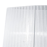 Louise Oval Organza Lampshade - White, 54/60cm x 26cm