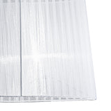 Louise Oval Organza Lampshade - White, 54/60cm x 26cm