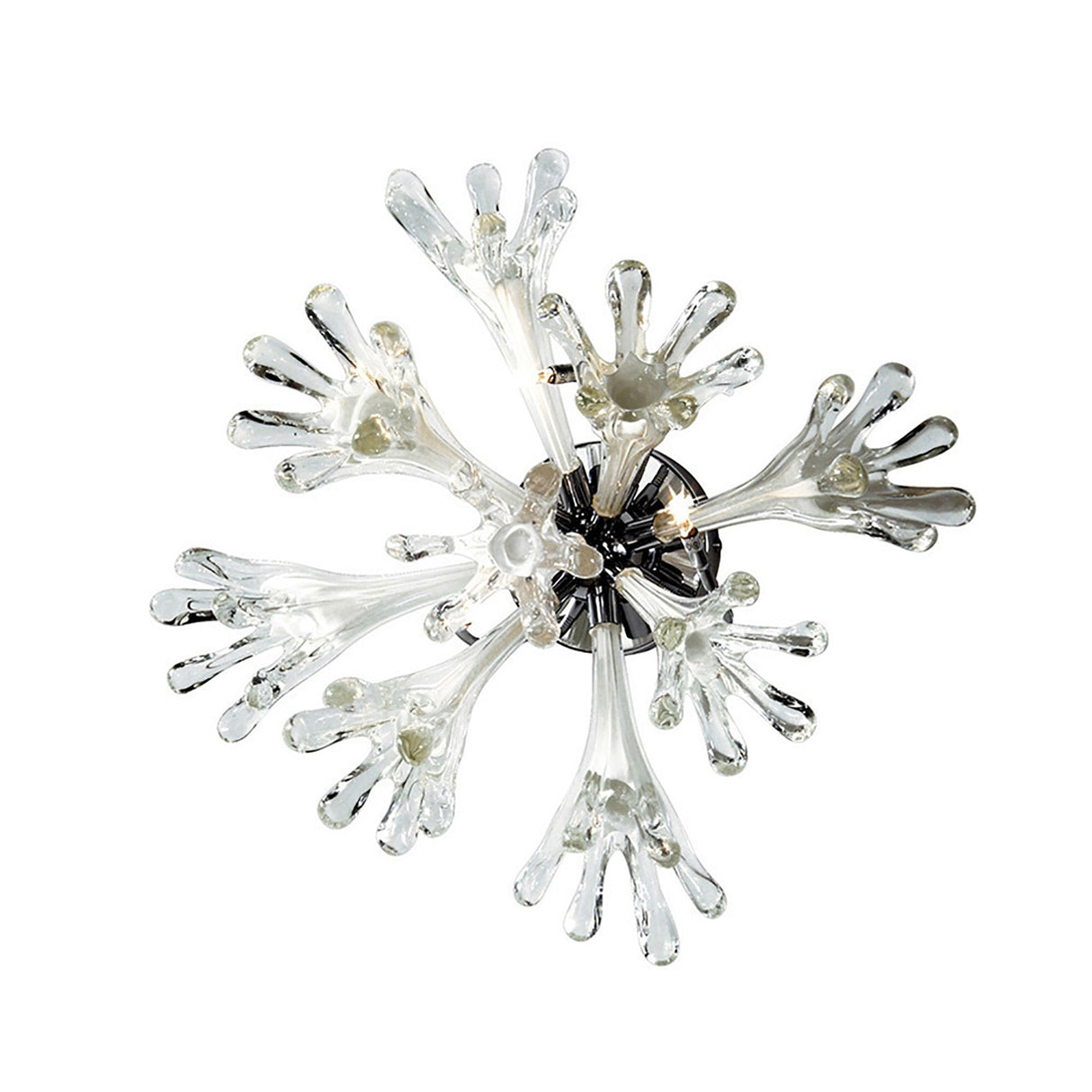 Love 6 Light Glass Wall/Ceiling Light - Chrome