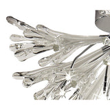 Love Small 9 Light Glass Semi-Flush Ceiling Light - White