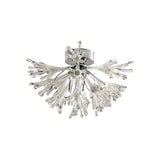 Love Large 9 Light Glass Semi-Flush Ceiling Light - White