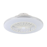 Lovisca Ceiling Fan with Light - White & Silver