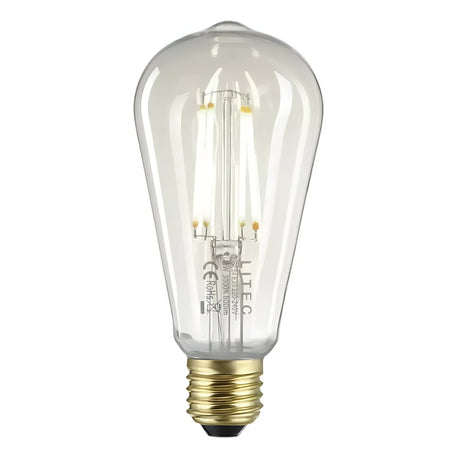 Clear Edison LED E27 Lamp - Clear Glass