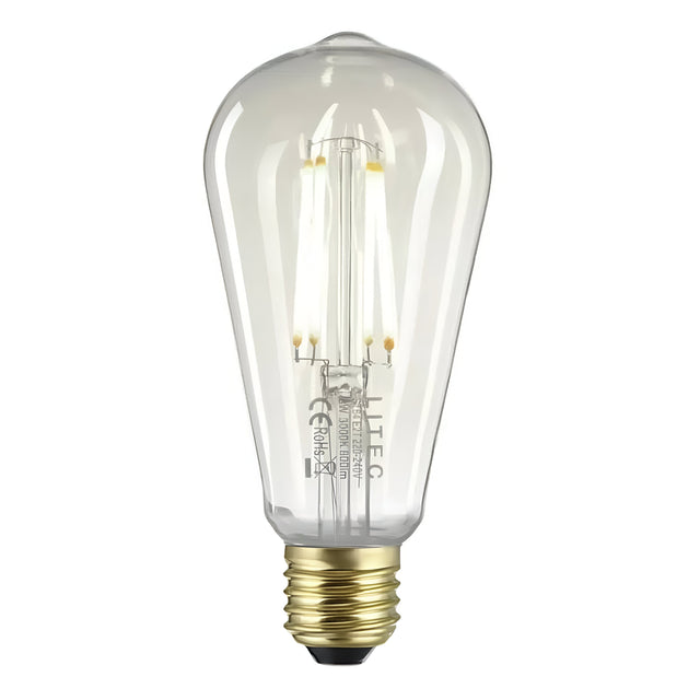 Clear Edison LED E27 Lamp - Clear Glass