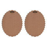 Set of 2 Bunny & Elephant Wooden Wall Art - Brown & White