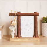 Elephant and Swing Resin Photo Frame 6 x 4in - Brown & Beige