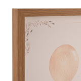 Animal Hot Air Balloon Wooden Wall Art A3 - Cream & Natural