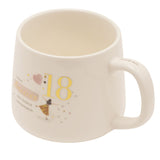 18th Birthday Totally Unstoppable Stoneware Mug - Cream