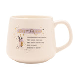 Best Friend Sentiment Ceramic Mug with Gold Detail - White