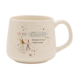 Cousin Heart Balloon Stoneware Mug 350ml - White & Blue