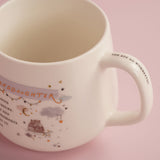 Granddaughter Bear Stoneware Mug with Gold Lettering - Cream