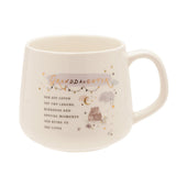 Granddaughter Bear Stoneware Mug with Gold Lettering - Cream