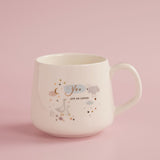 You Are So Loved Geese, Moon and Stars Ceramic Mug - Cream