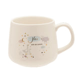 You Are So Loved Geese, Moon and Stars Ceramic Mug - Cream