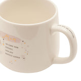 Mum Deeply Loved Gold Heart and Star Stoneware Mug - Cream