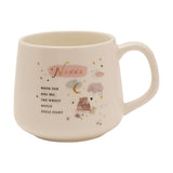 Nanna Bear and Moon Illustrated Stoneware Mug 350ml - Cream