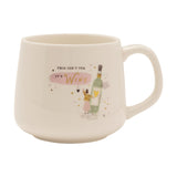 This Isn't Tea It's Wine Stoneware Mug 350ml - White & Gold
