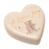Little Hug Ceramic Heart Token in Match Keepsake Box - White