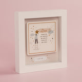 Dad Reach for The Stars Wooden Boxed Wall Plaque - White