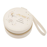 Mummy's Round MDF Jewellery Box with Mirror - White & Pink