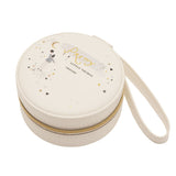 Pretty Little Things Round Zipped MDF Jewellery Box - Cream