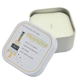 Friendship Square Tin Scented Candle 125g - White & Grey