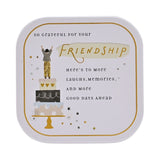 Friendship Square Tin Scented Candle 125g - White & Grey