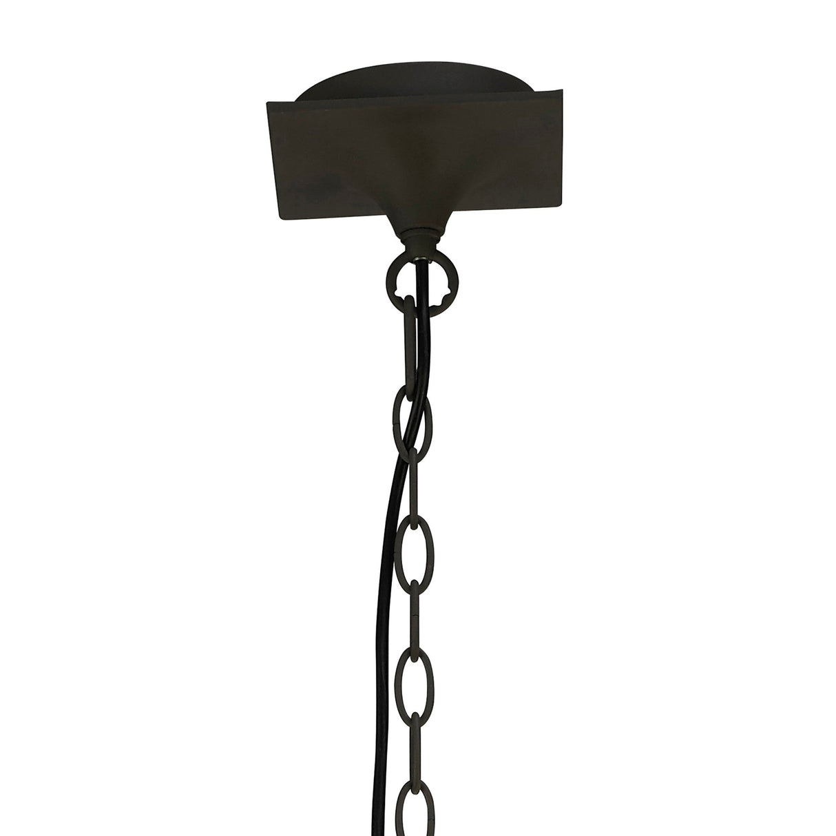Lua Linear 2 Arm 4 Light Chandelier - Ash Grey With Ash Grey Shades