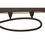 Lua Linear 2 Arm 4 Light Chandelier - Ash Grey With Ash Grey Shades