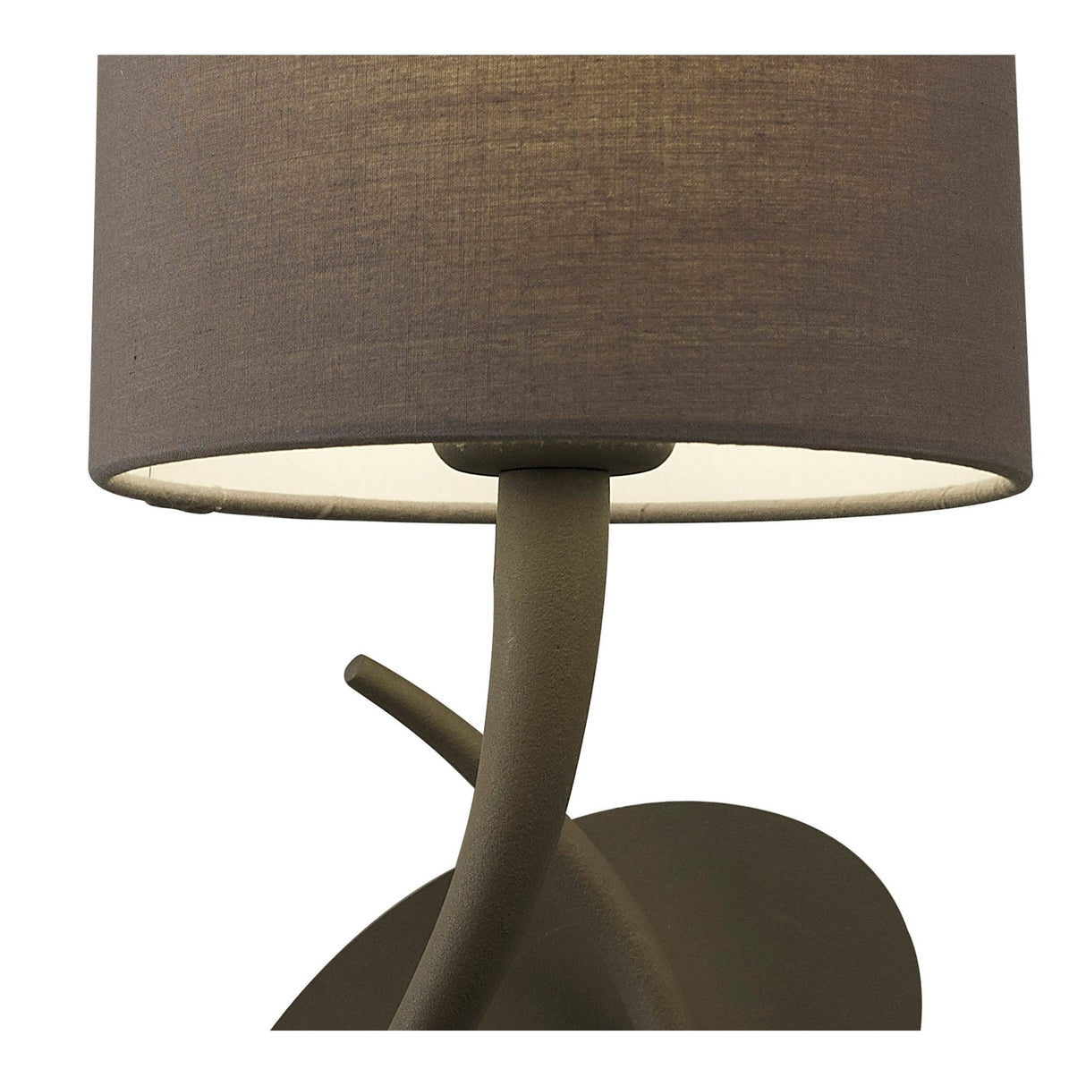Lua 1 Light Wall Light - Ash Grey With Ash Grey Shade