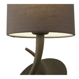 Lua 1 Light Wall Light - Ash Grey With Ash Grey Shade