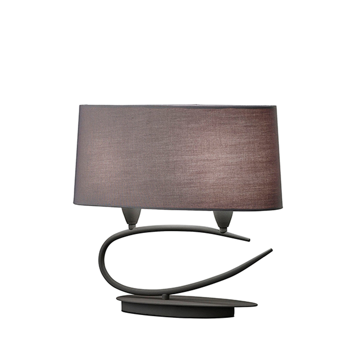 Lua 2 Light Table Lamp - Ash Grey With Ash Grey Shades