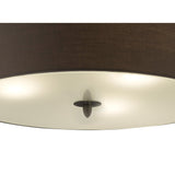 Lua 3 Light Flush Ceiling Light - Ash Grey