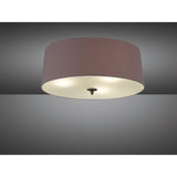 Lua 3 Light Flush Ceiling Light - Ash Grey