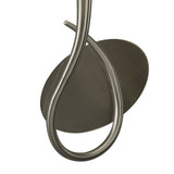 Lua 1 Light Wall Light With Switch - Satin Nickel With White Shade