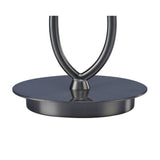 Lua Small 1 Light Table Lamp - Satin Nickel With White Shade
