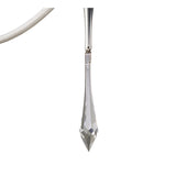 Lucca 2 Light Crystal Wall Light With Switch - Chrome With White Shade