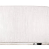 Lucca 2 Light Crystal Wall Light With Switch - Chrome With White Shade