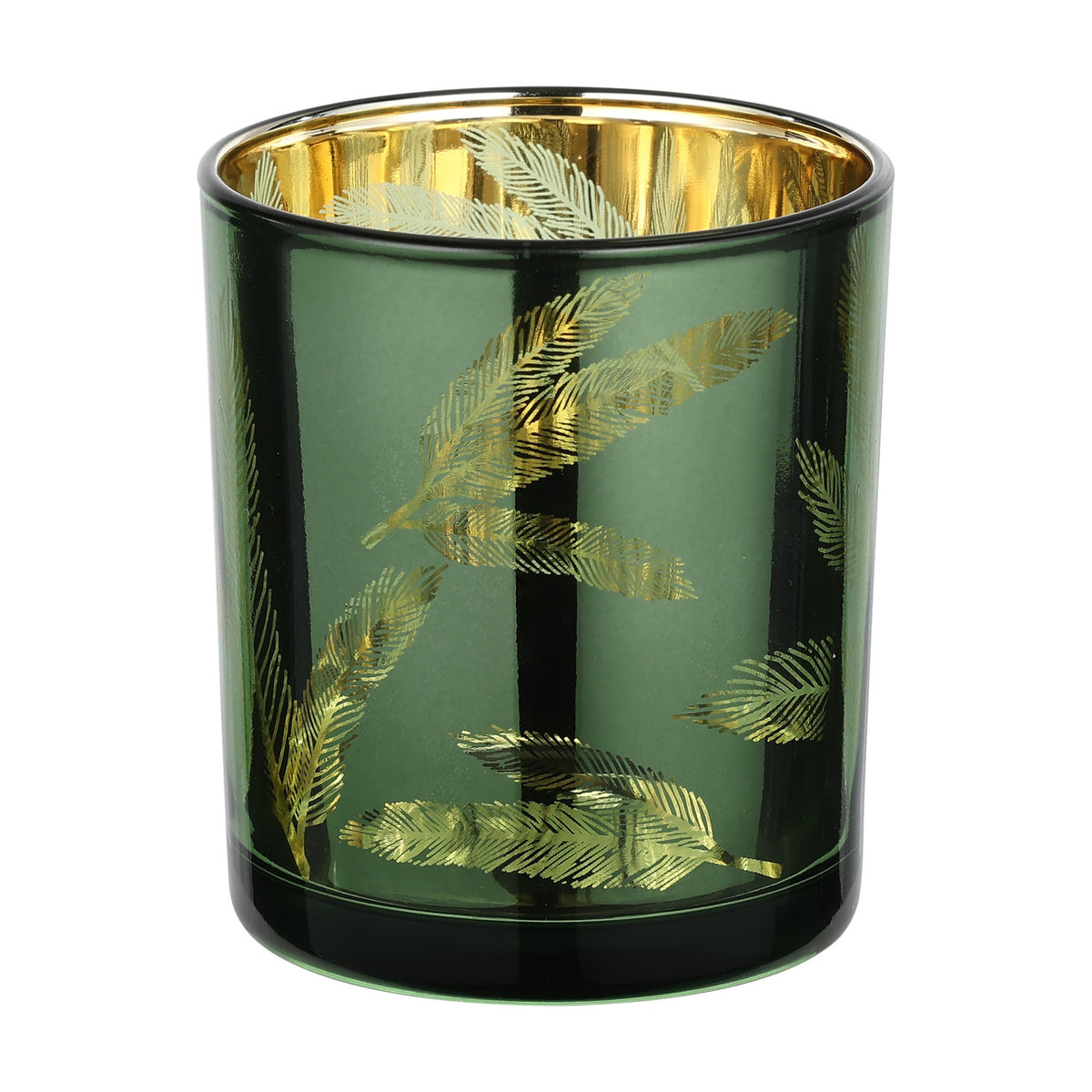 Lukut Glass Tealight Holder - Green