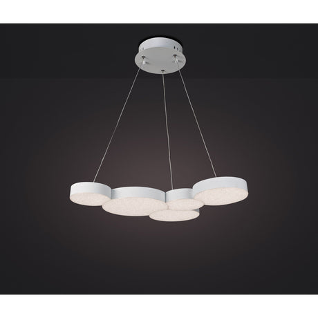 Lunas 63.5cm LED Suspension Light With RF Remote Control - White