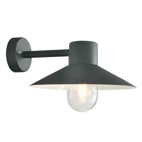 Lund 1 Light Wall Lantern - Black