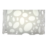 Lupin 25cm 1 Light Pendant Light - Gloss White & Polished Chrome