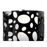 Lupin 1 Light Wall Light - Gloss Black/White