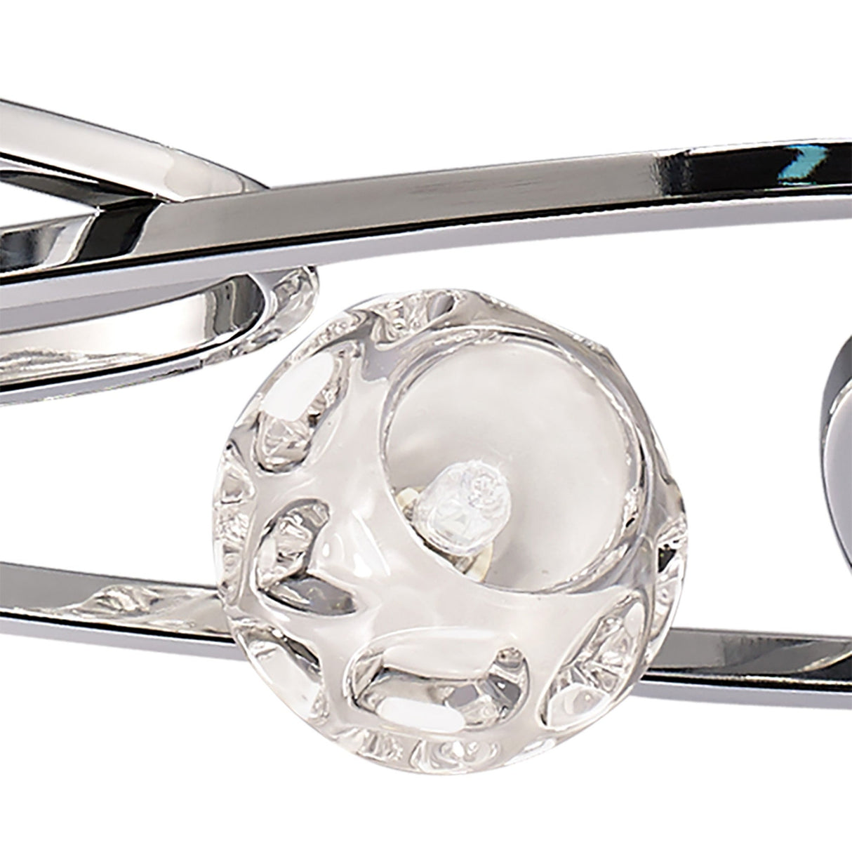 Lux 5 Light Linear Suspension Light - Polished Chrome